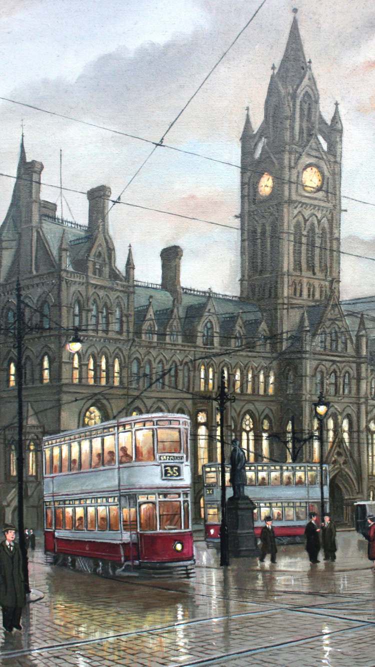 Personnes Marchant Sur le Trottoir Près du Bâtiment Pendant la Journée. Wallpaper in 750x1334 Resolution