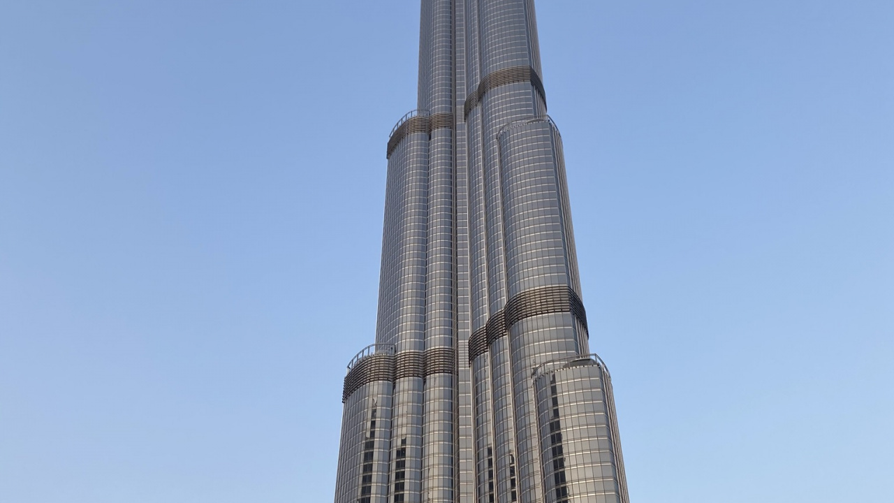 Dubaï, Burj Khalifa, Gratte-ciel, National Historic Landmark, Nature. Wallpaper in 1280x720 Resolution