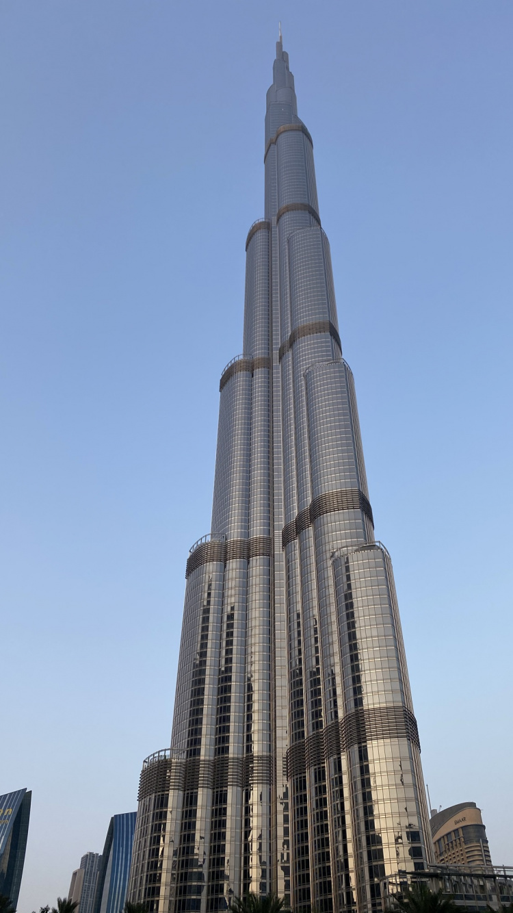 Dubai, Burj Khalifa, Monumento Histórico Nacional, Naturaleza, Torre de Bloques. Wallpaper in 750x1334 Resolution