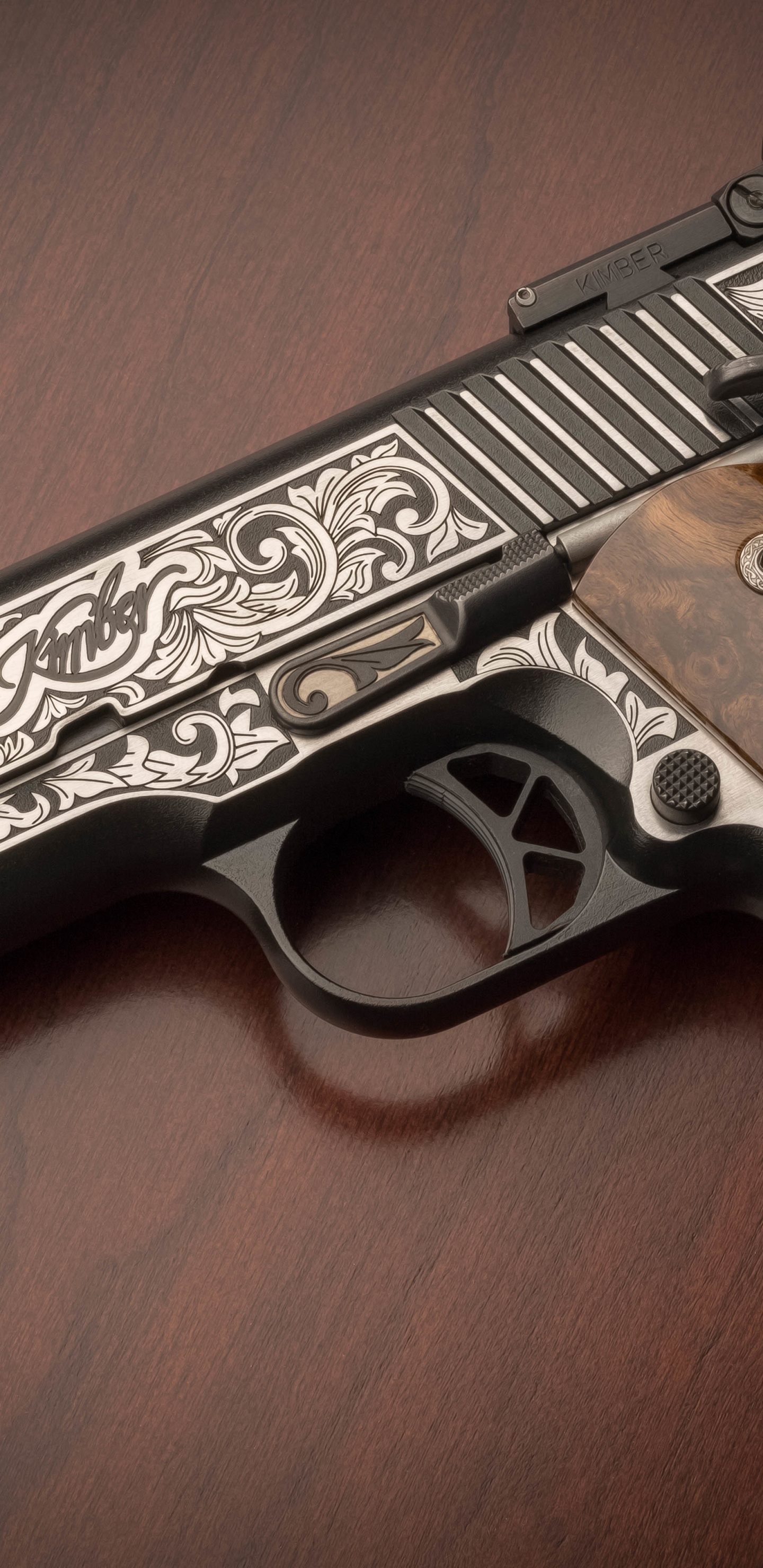 M1911 Pistol, Gun, Firearm, Trigger, Gun Barrel. Wallpaper in 1440x2960 Resolution