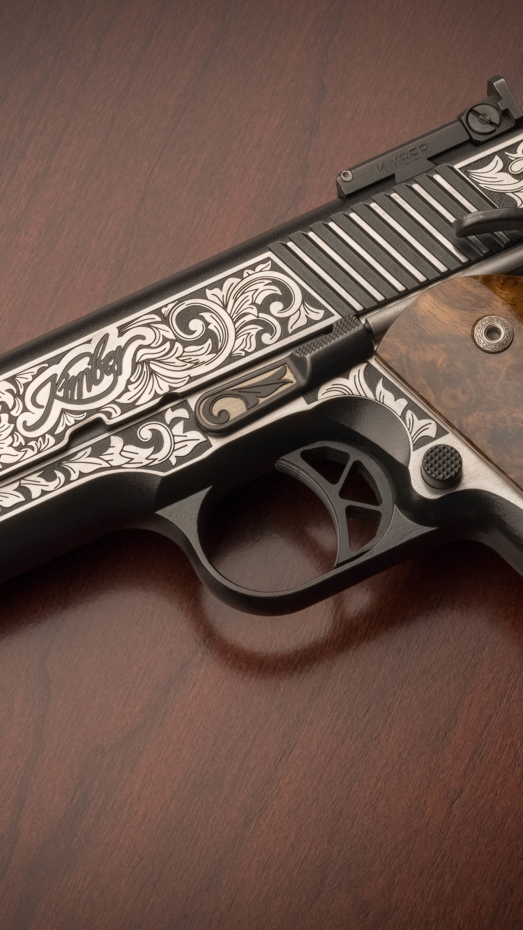 M1911 Pistol, Gun, Firearm, Trigger, Gun Barrel. Wallpaper in 750x1334 Resolution