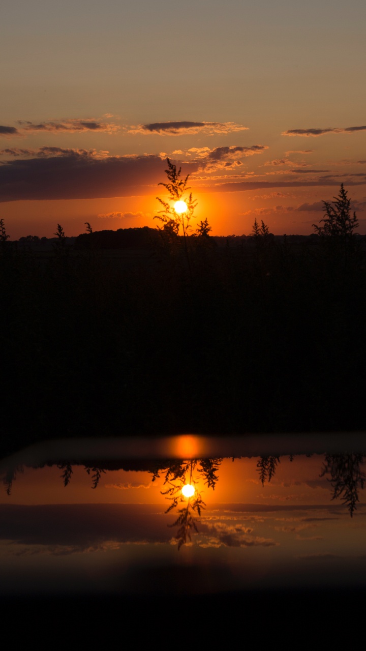 Sonnenuntergang, Afterglow, Sonne, Horizont, Sonnenaufgang. Wallpaper in 720x1280 Resolution
