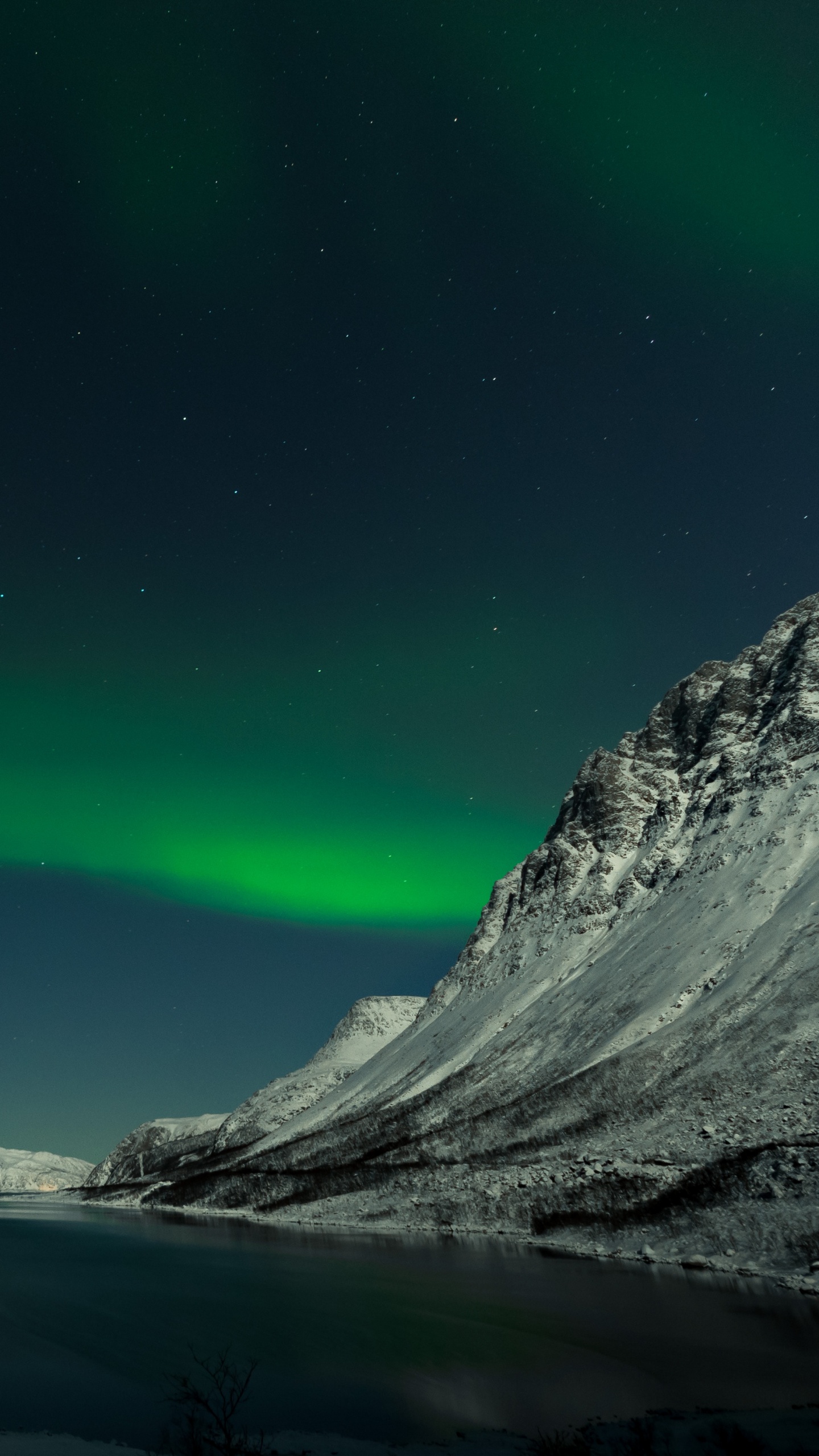 Aurora, Nuit, Nature, Green, Paysage Naturel. Wallpaper in 1440x2560 Resolution