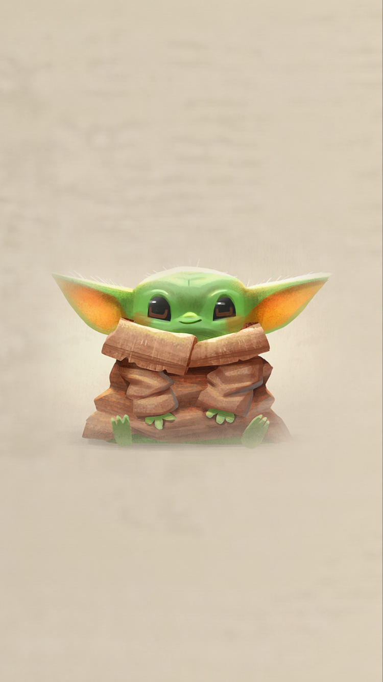 Star Wars, Yoda, The Mandalorian, Baby Yoda, Grogu. Wallpaper in 750x1334 Resolution