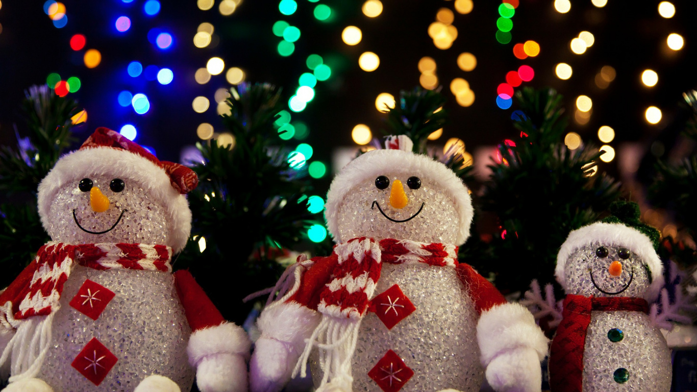 Le Jour De Noël, Bonhomme, Événement, Décoration de Noël, Textile. Wallpaper in 1366x768 Resolution