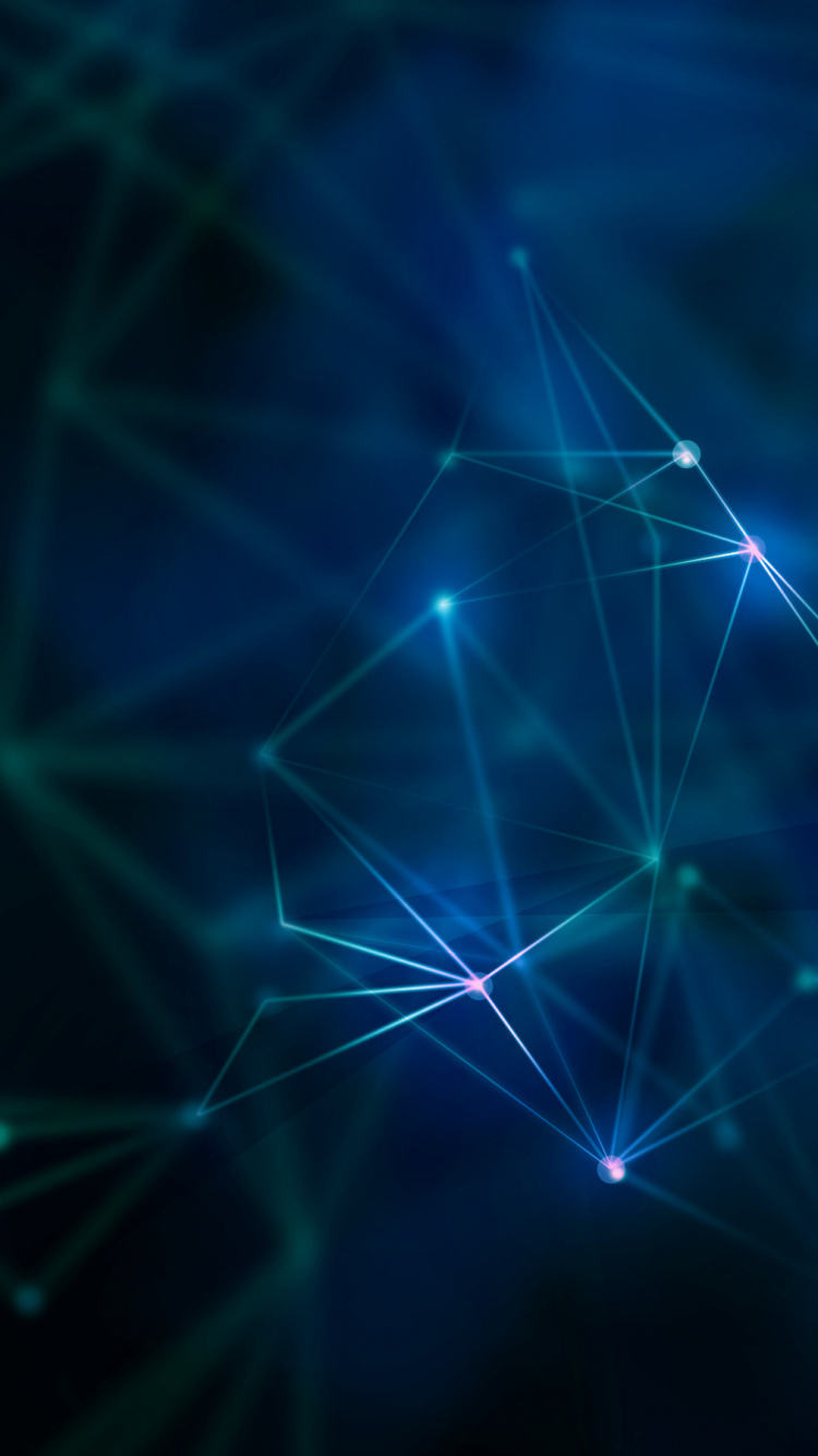 Papier Peint Numérique Lumière Bleue et Blanche. Wallpaper in 750x1334 Resolution