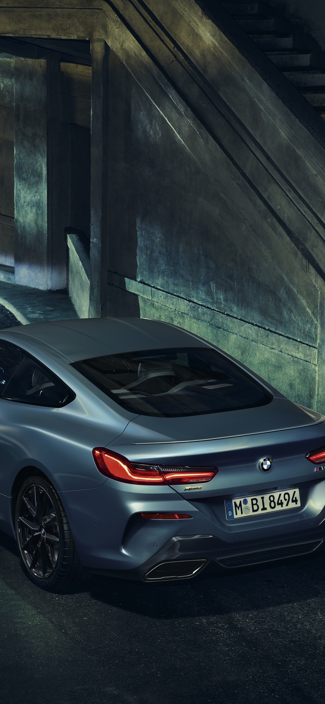 Silver Bmw m 3 Coupe Parked on Gray Concrete Road. Wallpaper in 1125x2436 Resolution