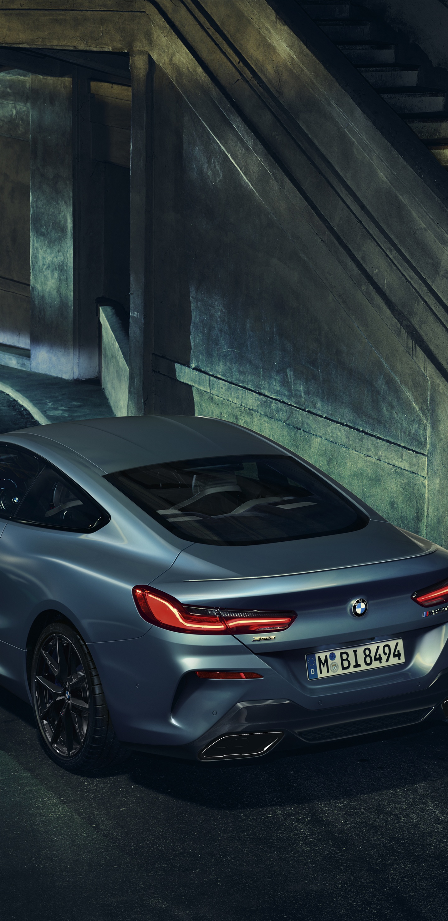 Silver Bmw m 3 Coupe Parked on Gray Concrete Road. Wallpaper in 1440x2960 Resolution