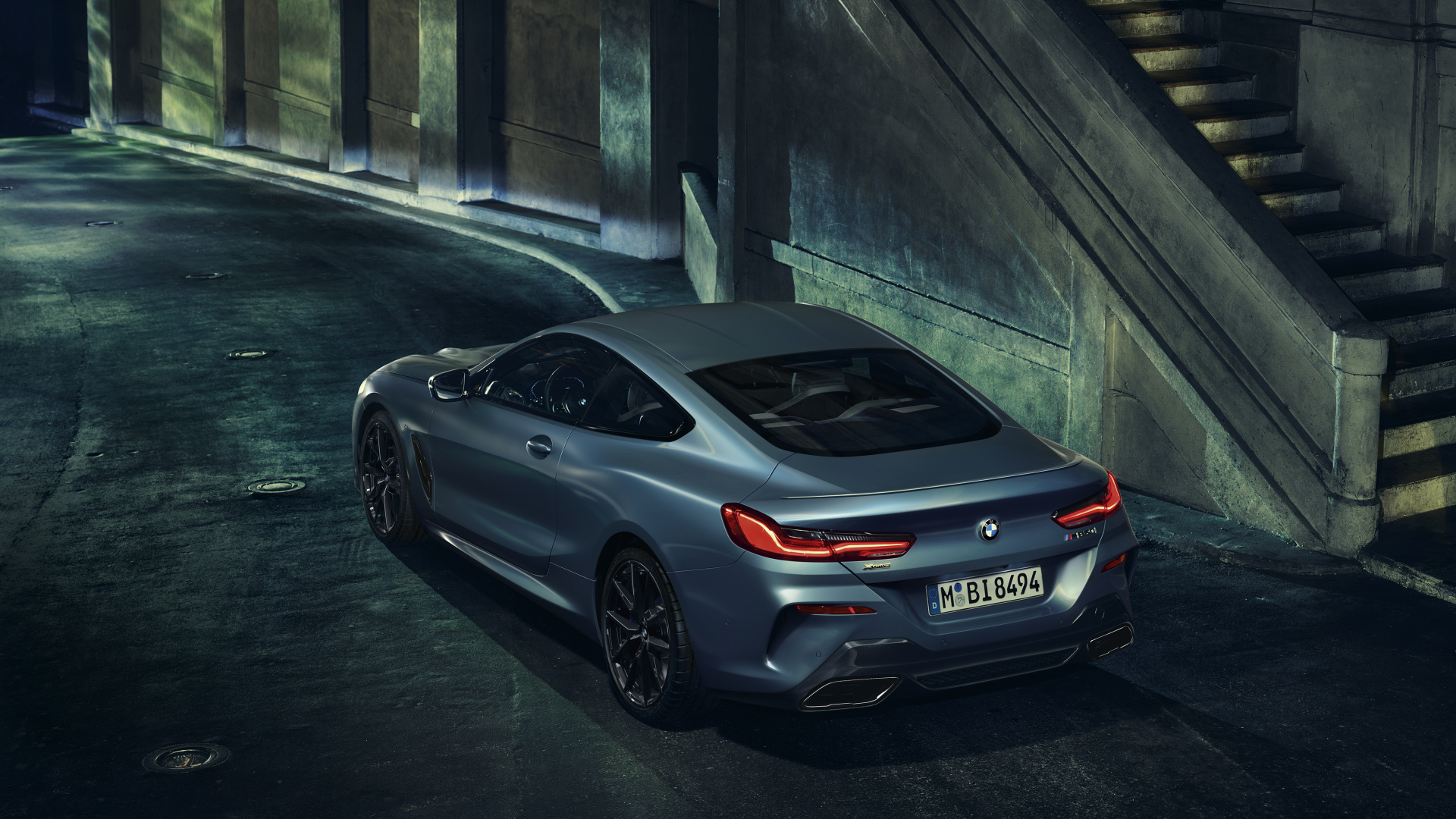 Silver Bmw m 3 Coupe Parked on Gray Concrete Road. Wallpaper in 1920x1080 Resolution