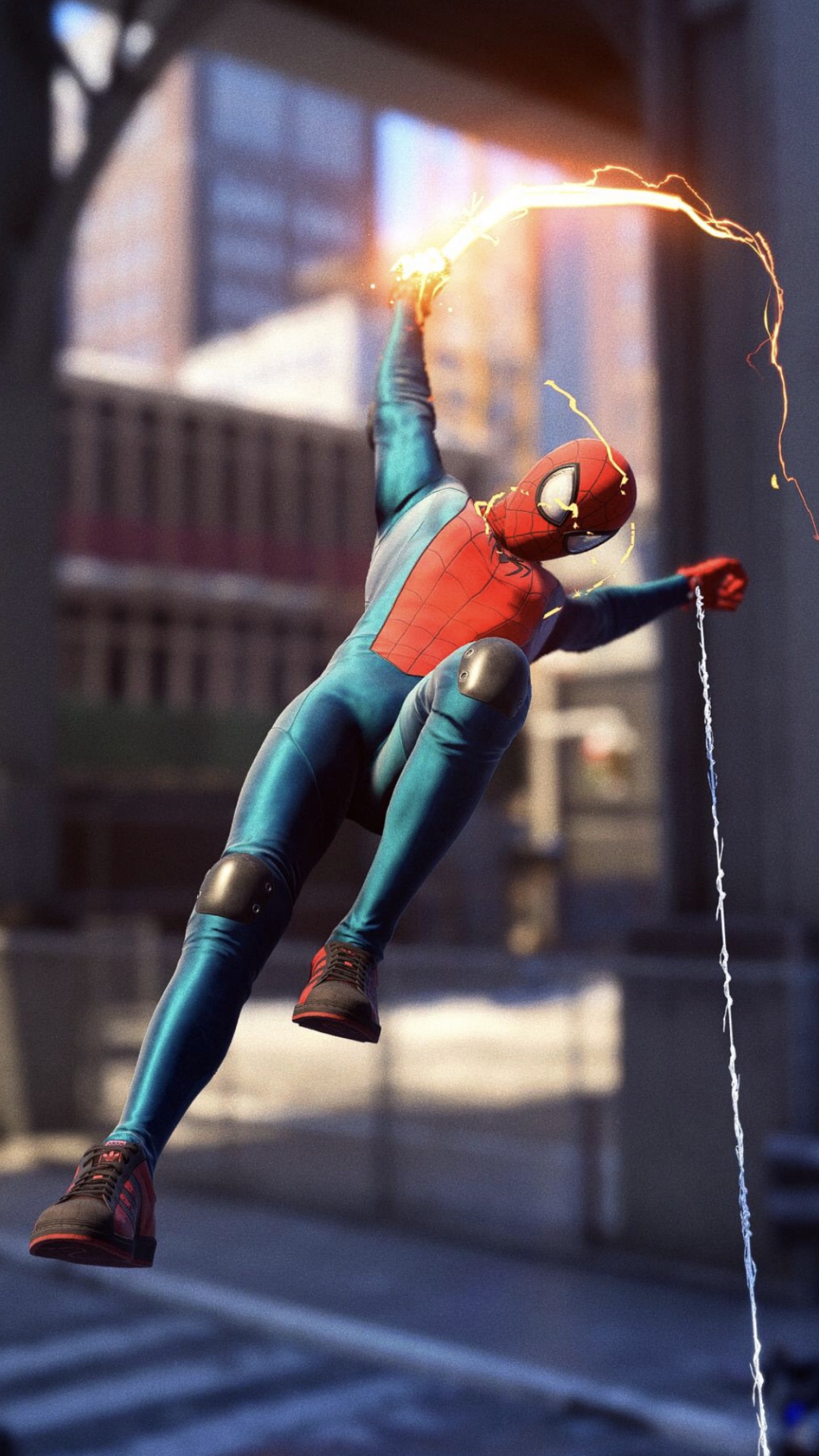 Spaß, Spielzeug, Azure, Kunst, Spider-man. Wallpaper in 1080x1920 Resolution