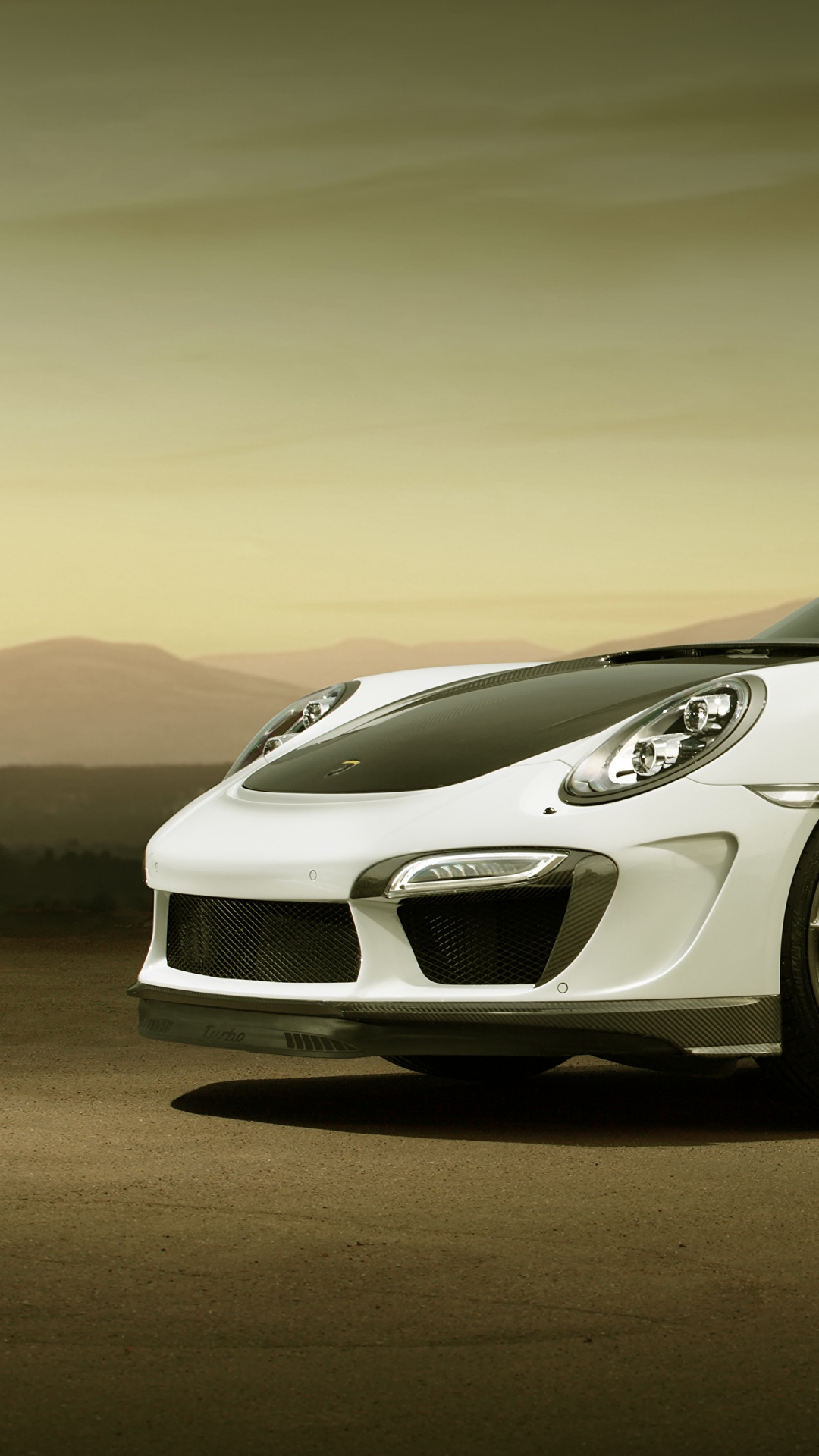 Photo en Niveaux de Gris de Porsche 911. Wallpaper in 1080x1920 Resolution
