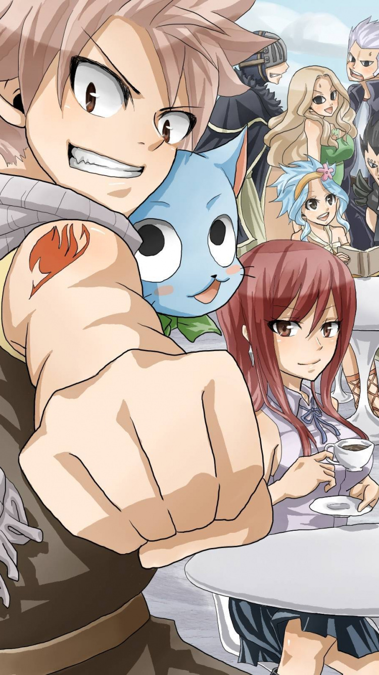 夏Dragneel, Erza猩, 仙子的尾巴, 你Lockser, 玩*费尔南德斯 壁纸 750x1334 允许