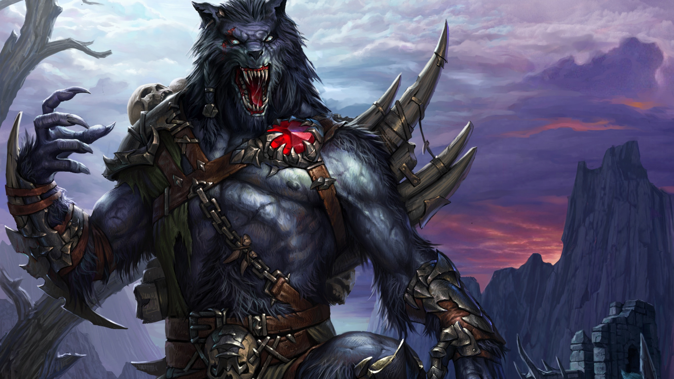 Fabelwesen, Fiktiver Charakter, Aussterben, Wolf, Mythologie. Wallpaper in 1366x768 Resolution
