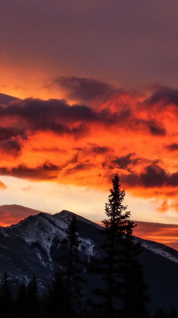 Cloud, Atmosphere, Ecoregion, Afterglow, Mountain. Wallpaper in 720x1280 Resolution