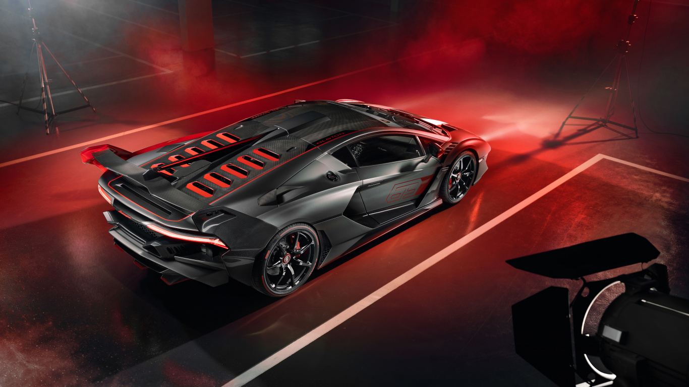 Porsche 911 Rouge et Noire. Wallpaper in 1366x768 Resolution