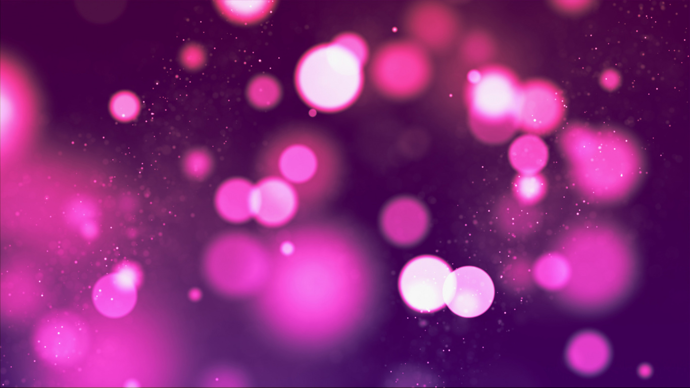 White and Pink Heart Lights. Wallpaper in 1366x768 Resolution