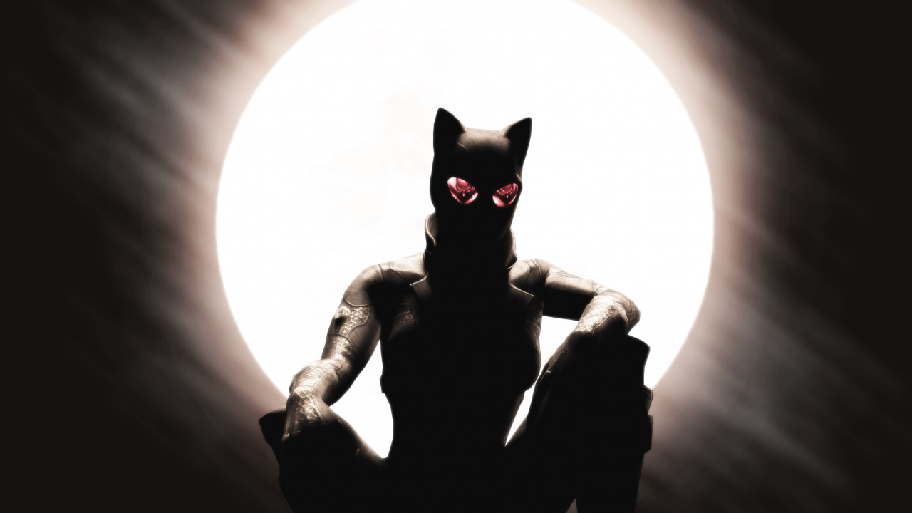 Catwoman, Batman, Gato, Arte, Gato Negro. Wallpaper in 1280x720 Resolution