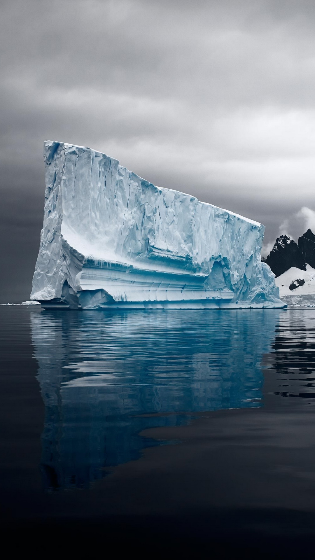 Iceberg, Polar Ice Cap, Antarctica, Arctic Ocean, Glacier. Wallpaper in 1080x1920 Resolution