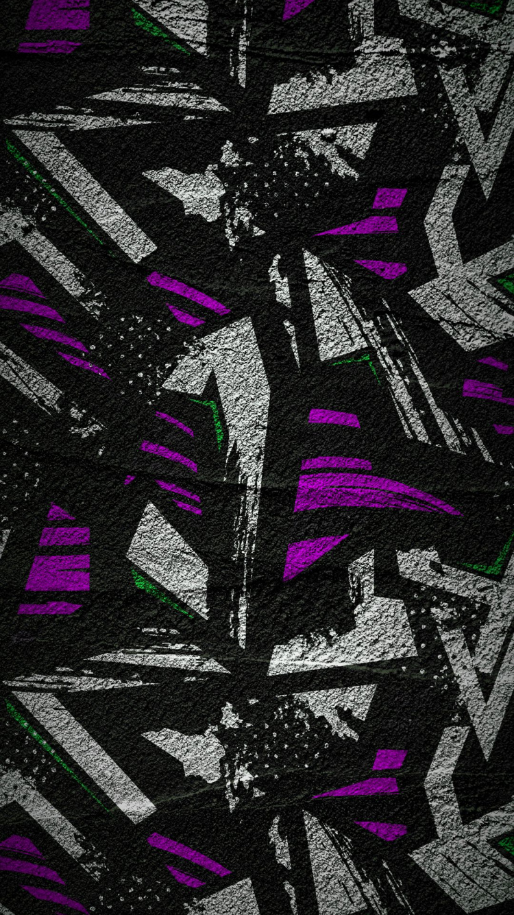 Patrón, Morado, la Superficie de la Carretera, Textil, Asfalto. Wallpaper in 750x1334 Resolution