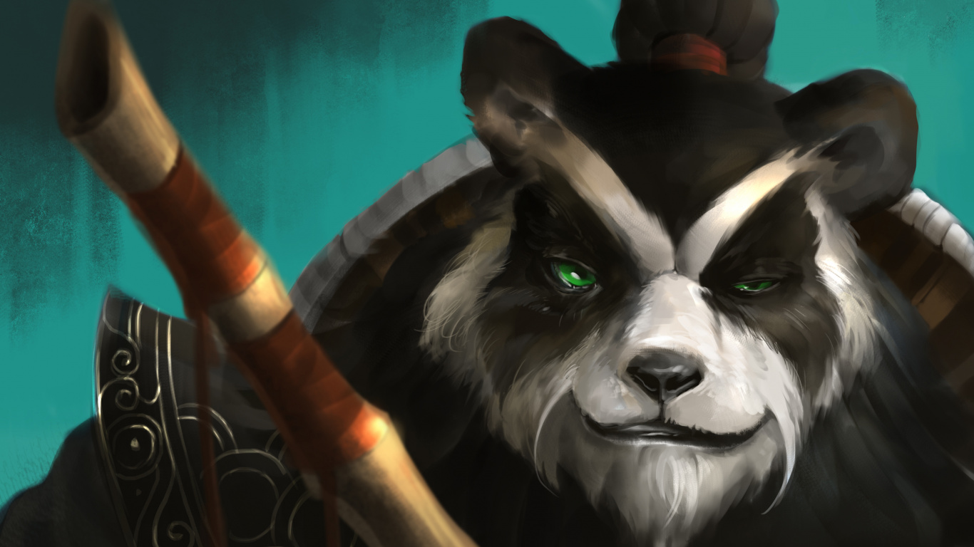 Héros de la Tempête, Diablo, Illustration, Fourrure, Moustache. Wallpaper in 1366x768 Resolution