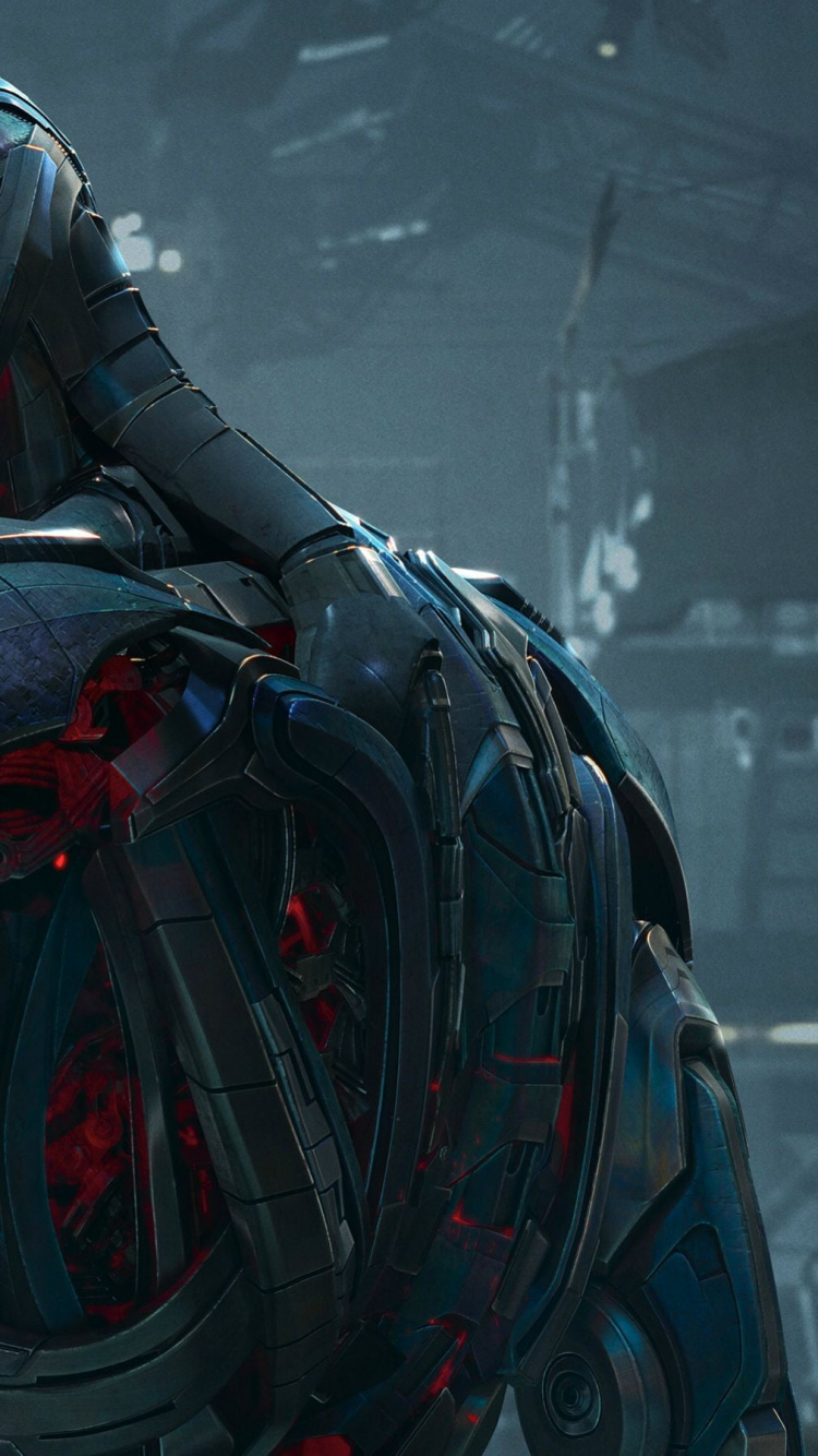 Jouet Robot Noir et Rouge. Wallpaper in 750x1334 Resolution