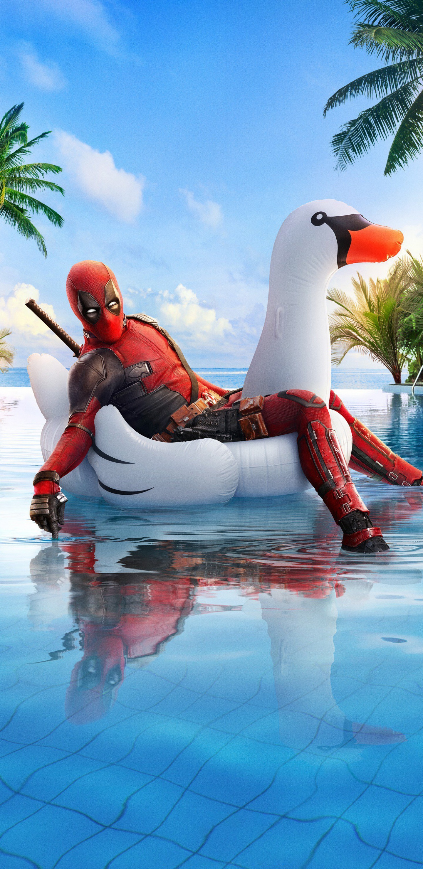 Supreme Deadpool, t Shirt, Wade Wilson, Supreme, Shoe. Wallpaper in 1440x2960 Resolution