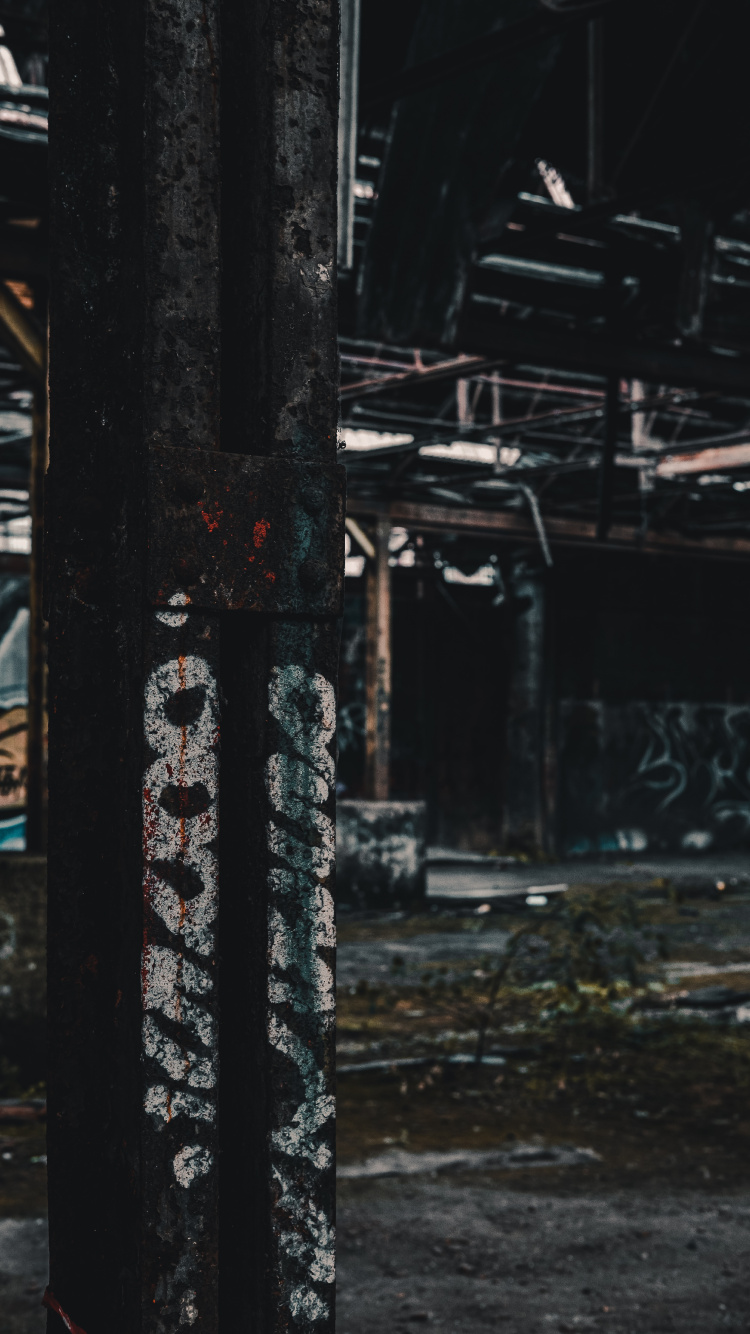 Poste de Madera Blanco y Negro. Wallpaper in 750x1334 Resolution