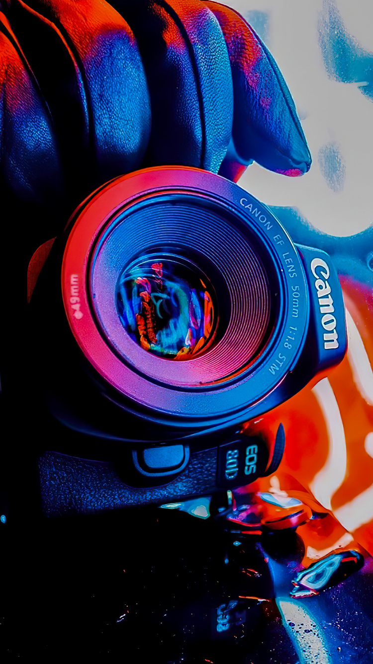 Canon 70d, Cannon, Azul Cobalto, Azul, Iluminación Automotriz. Wallpaper in 750x1334 Resolution