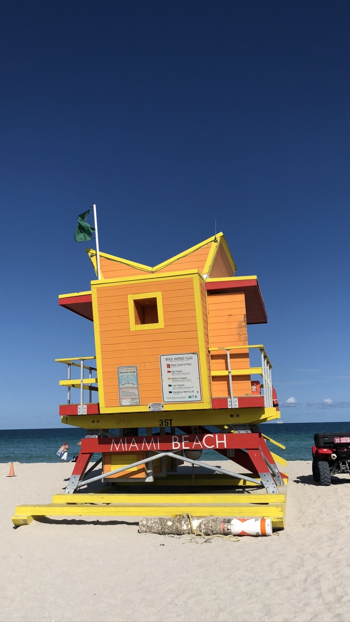 Miami, Miami Beach, Tourism, Water, Automotive Exterior. Wallpaper in 720x1280 Resolution