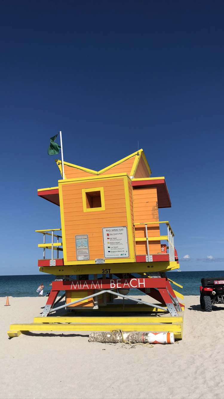 Miami, Miami Beach, Tourism, Water, Automotive Exterior. Wallpaper in 750x1334 Resolution