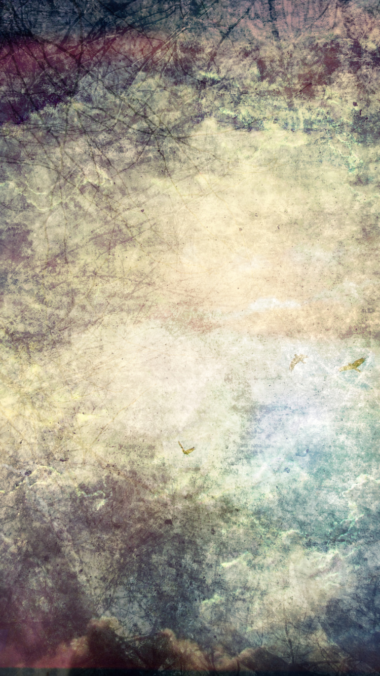 Braune Und Graue Abstrakte Malerei. Wallpaper in 750x1334 Resolution