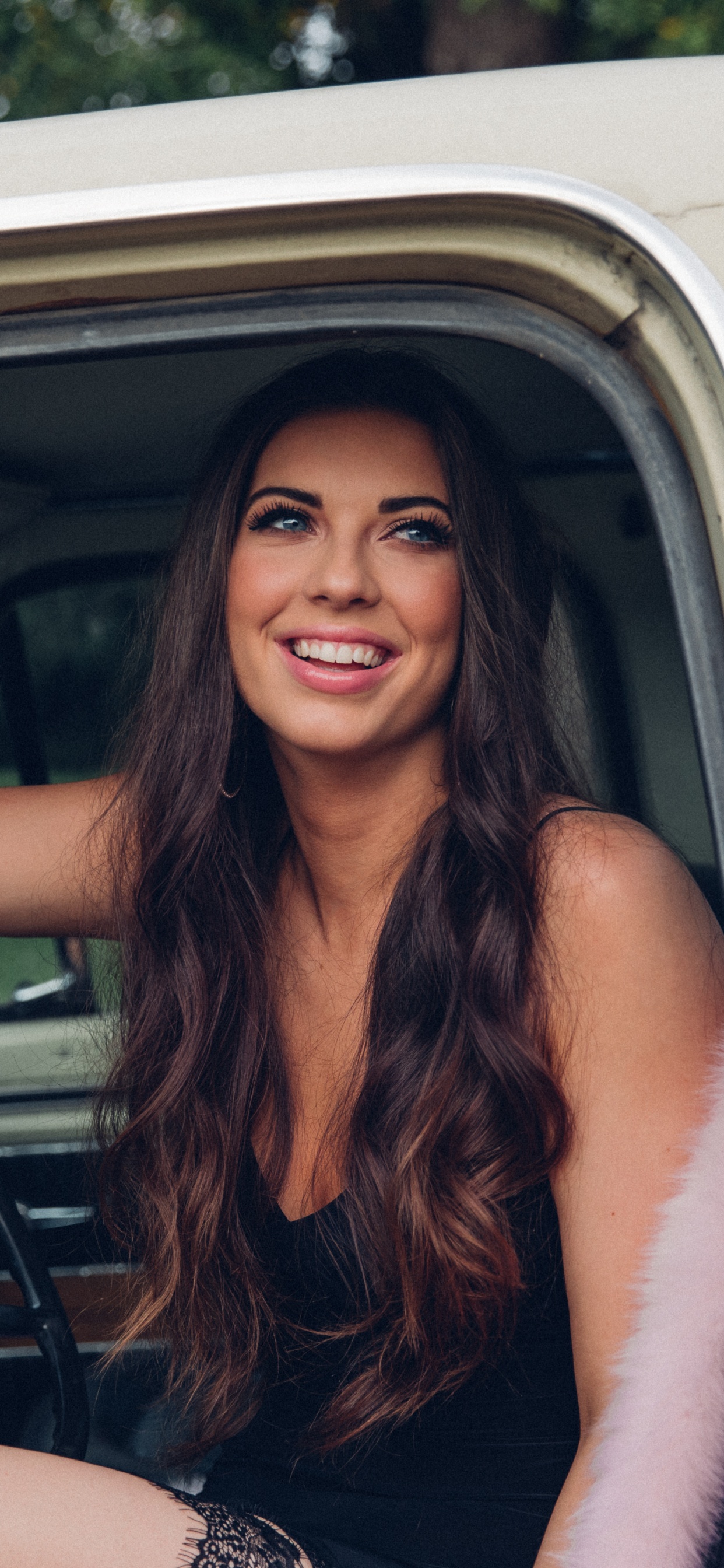 Jenny Tolman, Voiture, Beauté, Ongaku Shjo, Dame. Wallpaper in 1242x2688 Resolution