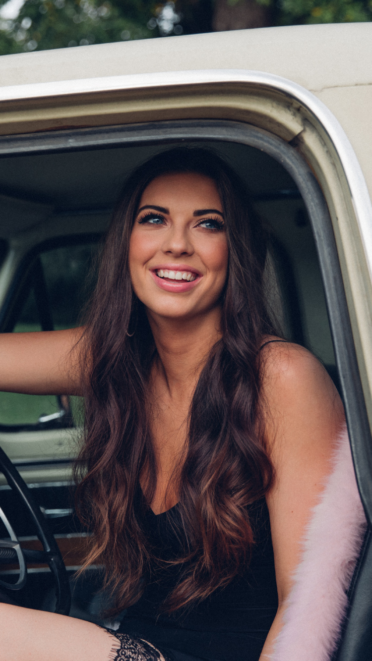 Jenny Tolman, Car, Beauty, Ongaku Shjo, Music. Wallpaper in 750x1334 Resolution