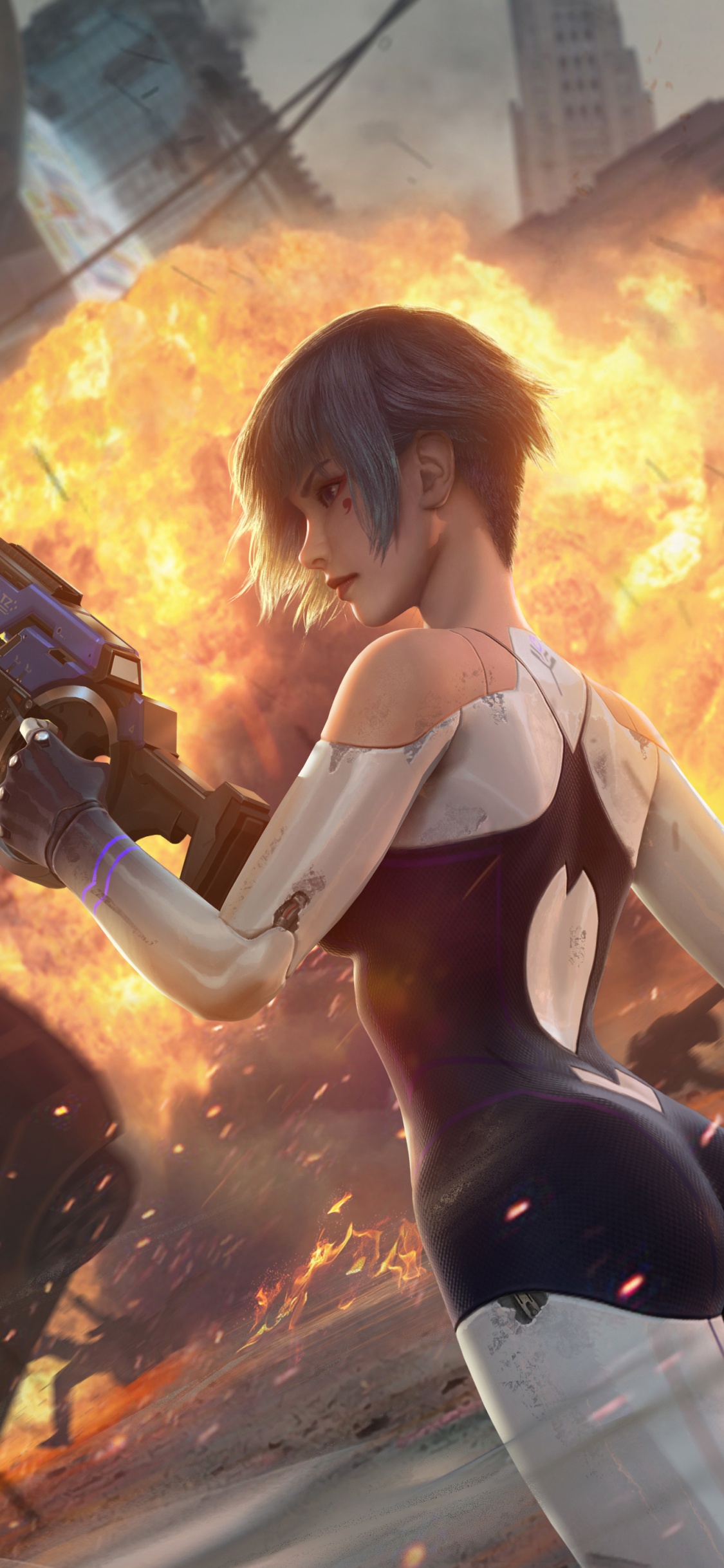 Cyber Hunter, Fortnite, Open World, pc Game, Games. Wallpaper in 1125x2436 Resolution