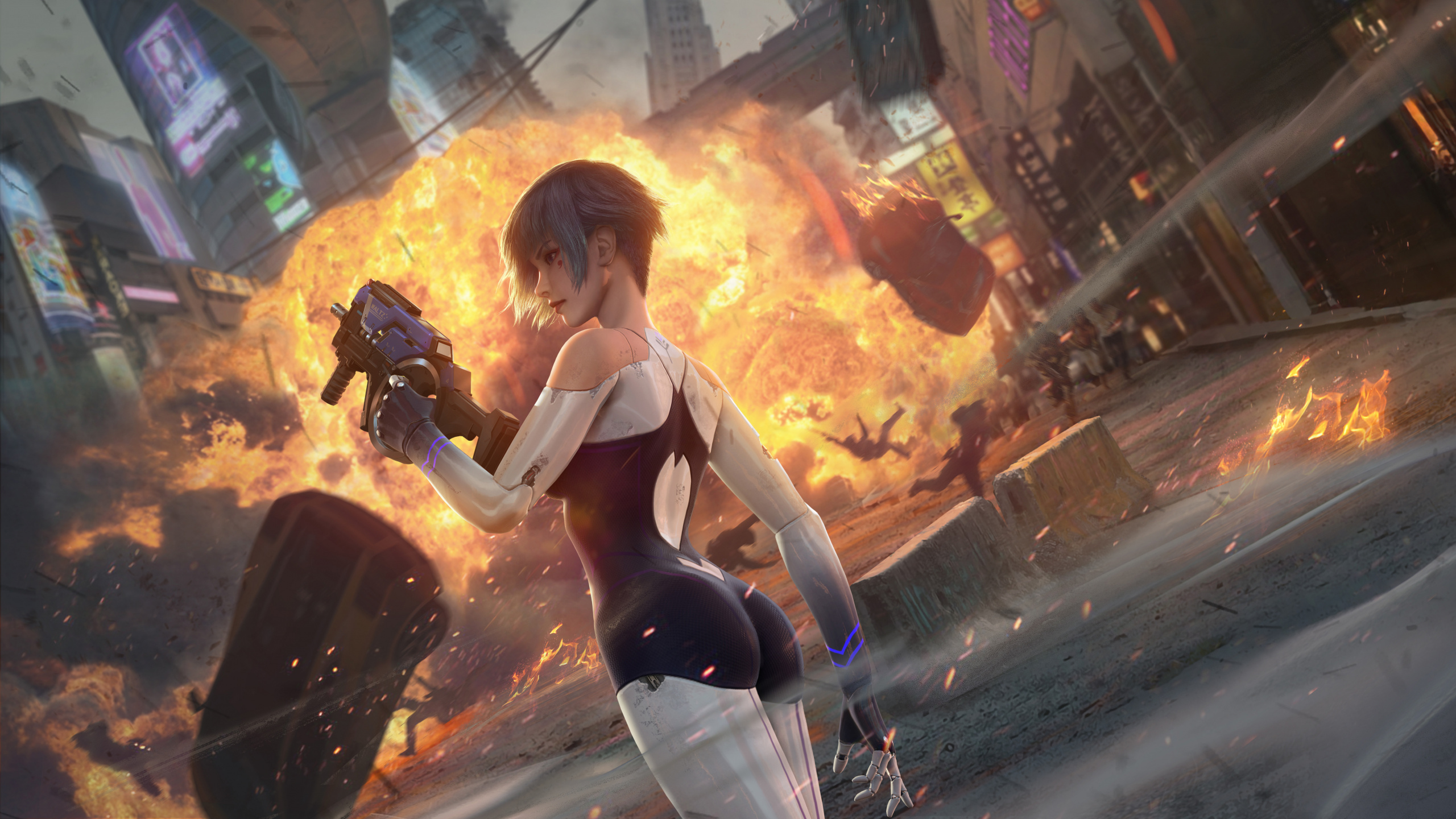 Cyber Hunter, Fortnite, Open World, pc Game, Games. Wallpaper in 2560x1440 Resolution