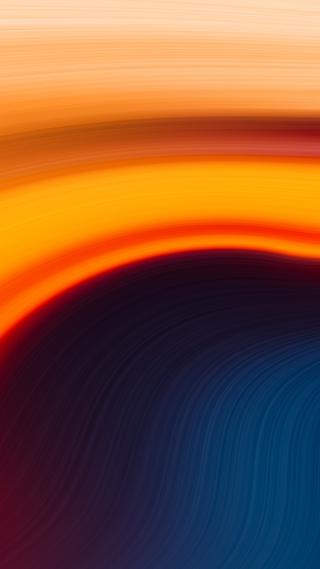 Peinture Abstraite Orange et Bleue. Wallpaper in 1080x1920 Resolution