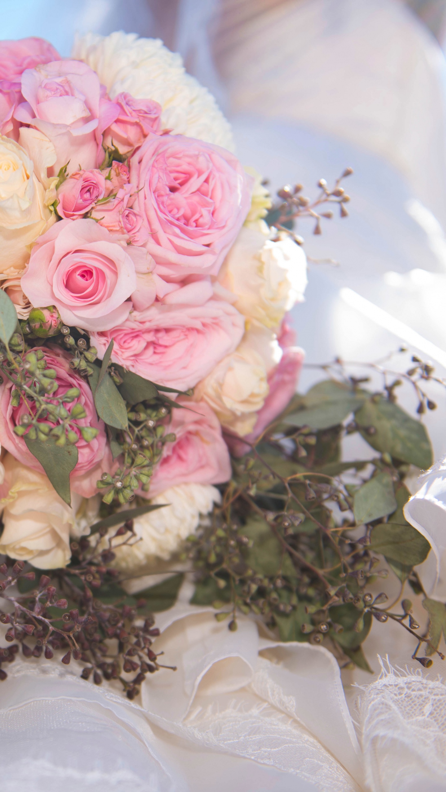 Garten Rosen, Blumenmuster, Braut, Schnittblumen, Rose. Wallpaper in 1440x2560 Resolution