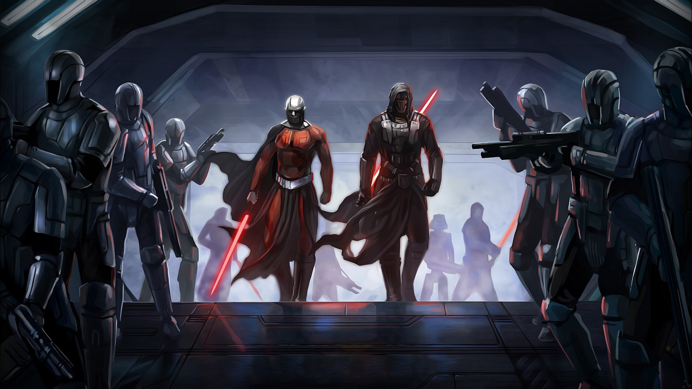 Revan, Star Wars, Pc-Spiel, Fiktiver Charakter, Rüstung. Wallpaper in 1366x768 Resolution