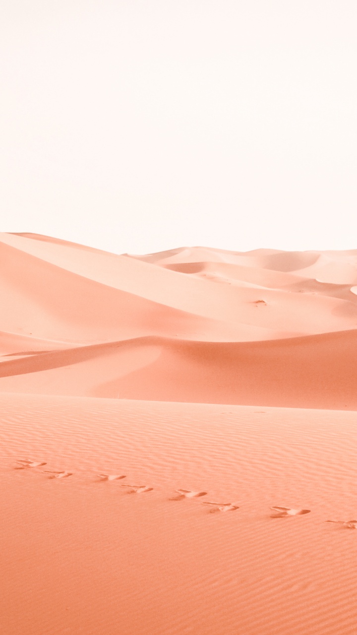 粉红色, Erg, 沙, 风积地貌, 唱沙 壁纸 720x1280 允许