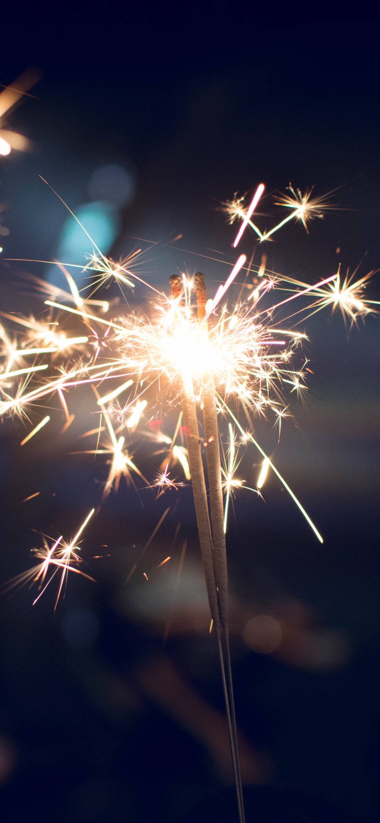Fireworks, Sparkler, New Years Day, Night, Diwali. Wallpaper in 1242x2688 Resolution