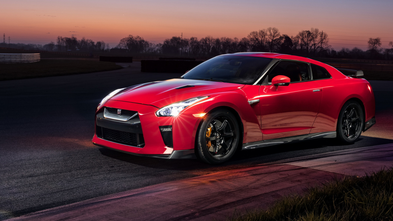 Chevrolet Camaro Rouge Sur Route Pendant la Journée. Wallpaper in 1366x768 Resolution