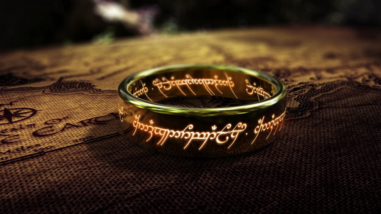 Anillo Redondo de Oro y Negro. Wallpaper in 1280x720 Resolution