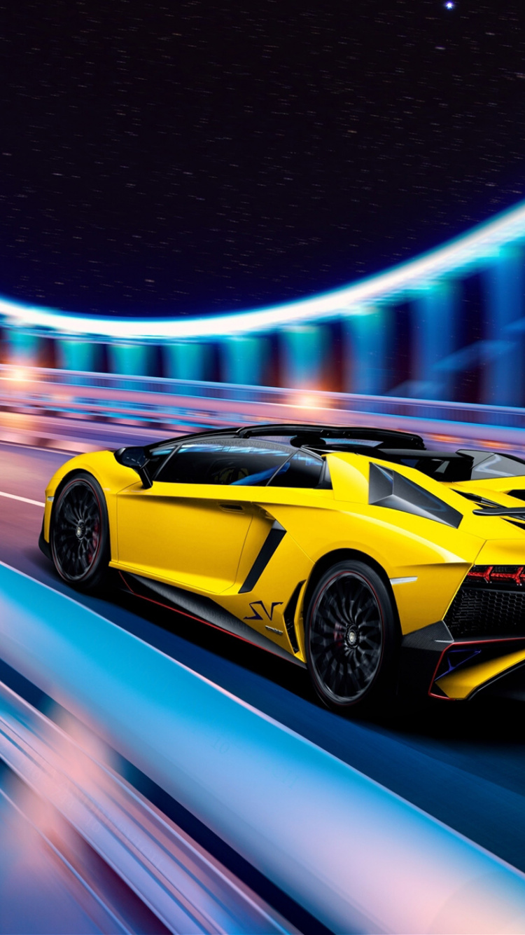 Porsche 911 Amarillo y Negro. Wallpaper in 750x1334 Resolution