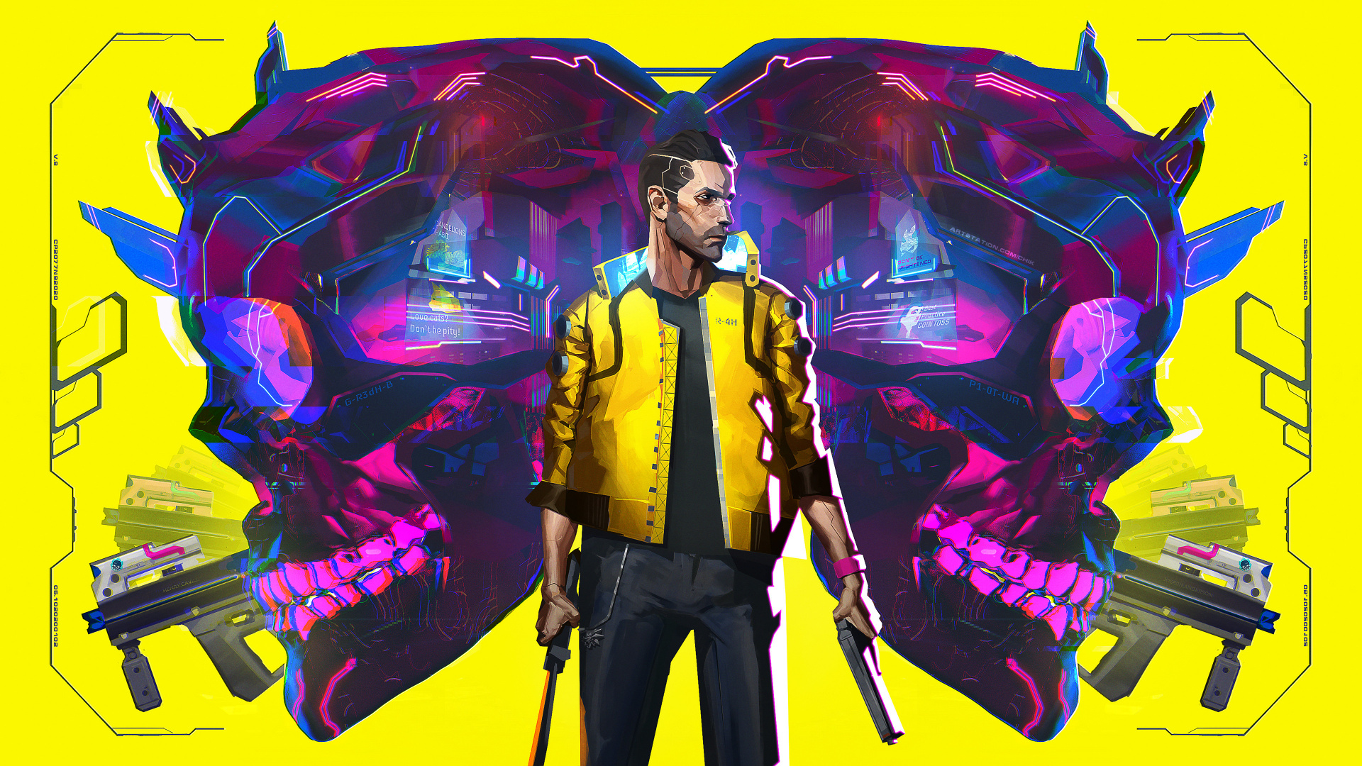 Art Cyberpunk 2077, Cyberpunk 2077, Coureurs de Pointe Cyberpunk, Art, Cyberpunk. Wallpaper in 1920x1080 Resolution