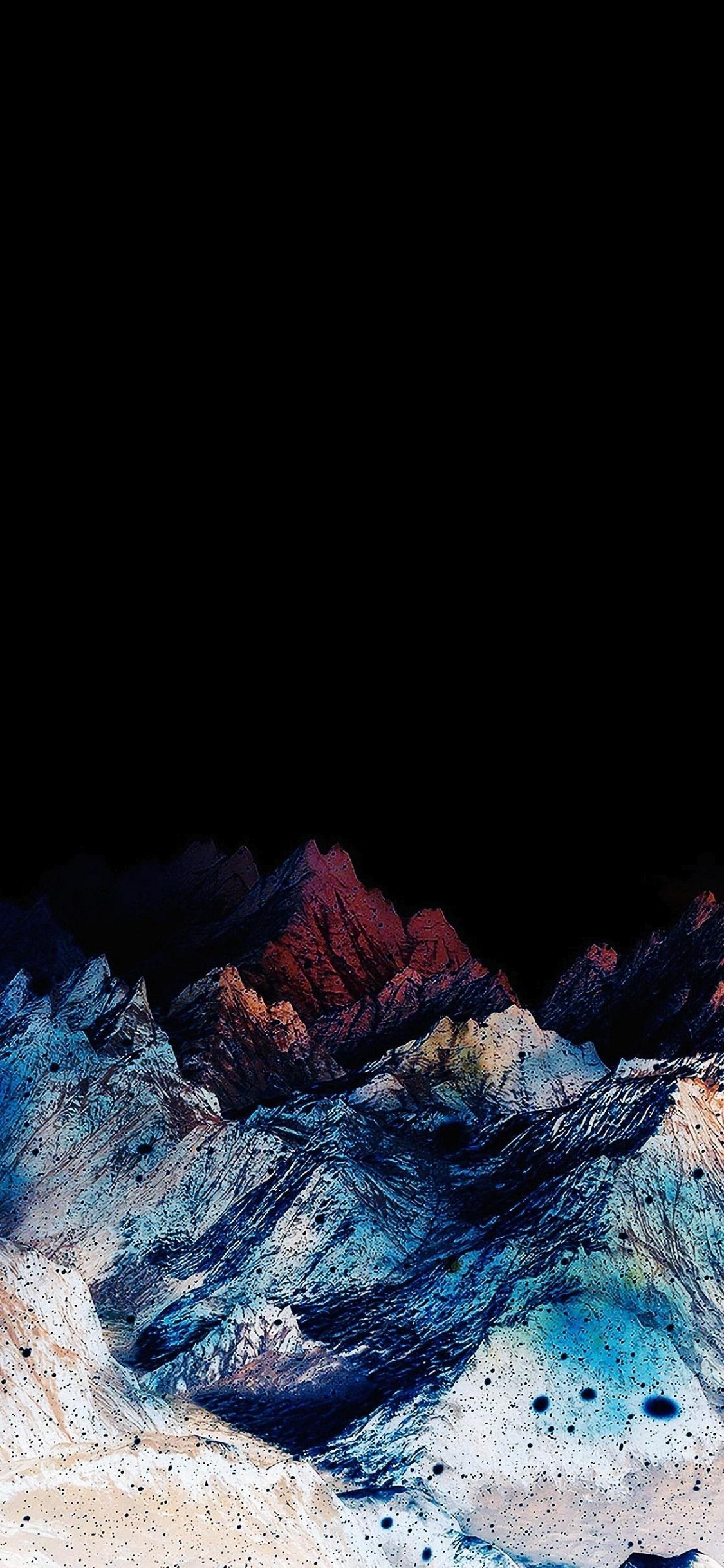 OLED, Ios, Manzana, Material Natural, Pintura de Arte. Wallpaper in 1125x2436 Resolution