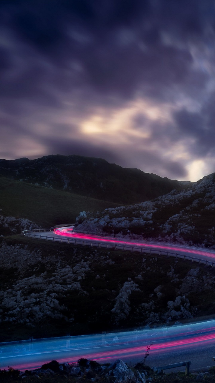 Cloud, Atmosphere, Mountain, Highland, Slope. Wallpaper in 720x1280 Resolution