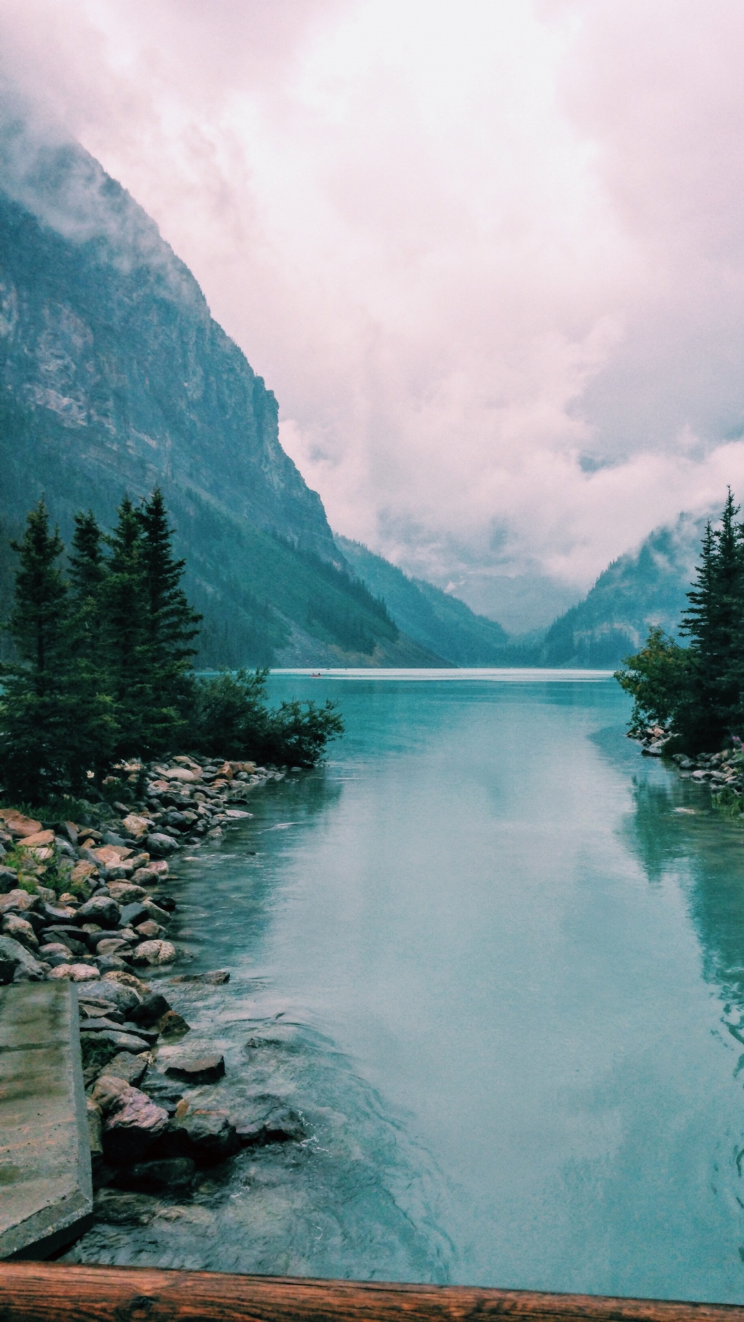 路易斯湖, 冰川湖, 性质, 荒野, 山脉 壁纸 1080x1920 允许