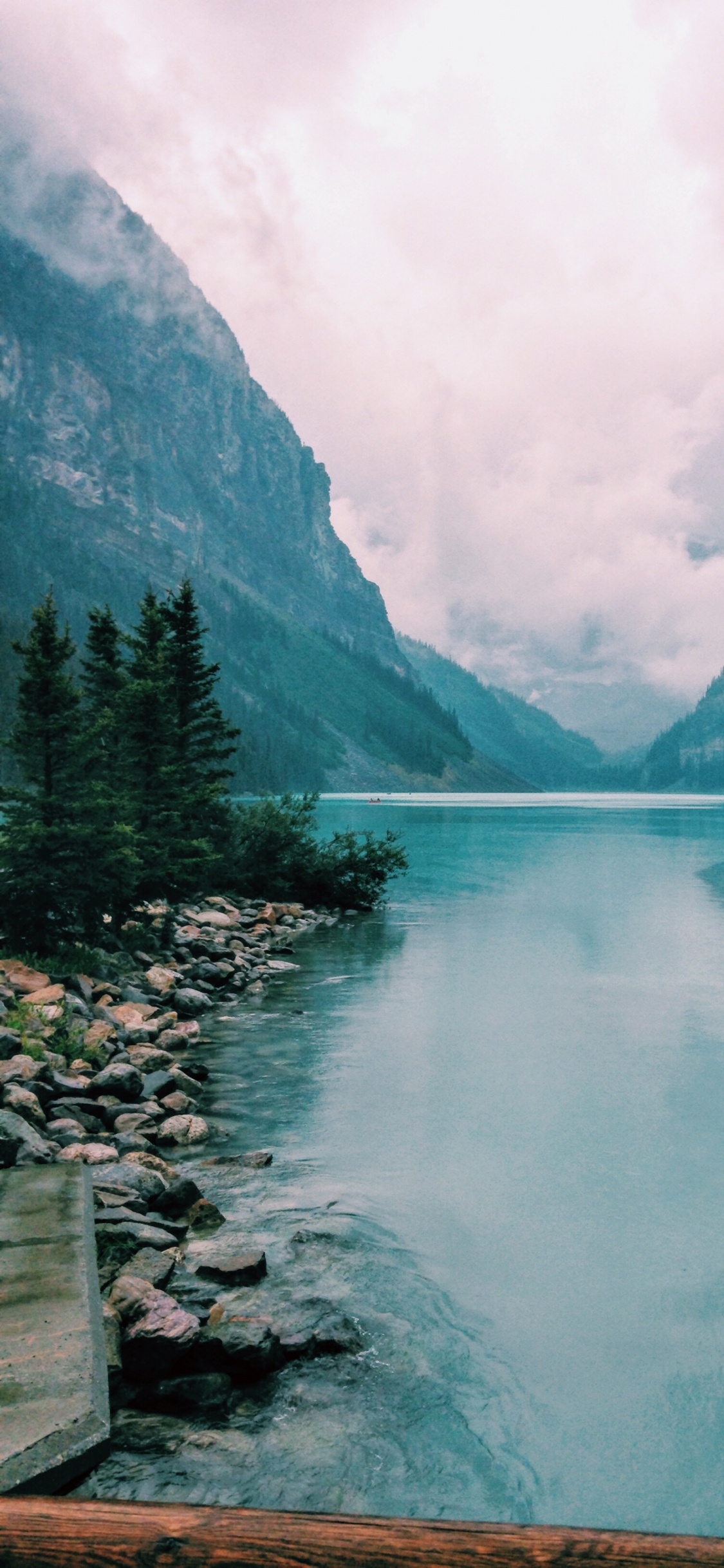 路易斯湖, 冰川湖, 性质, 荒野, 山脉 壁纸 1125x2436 允许