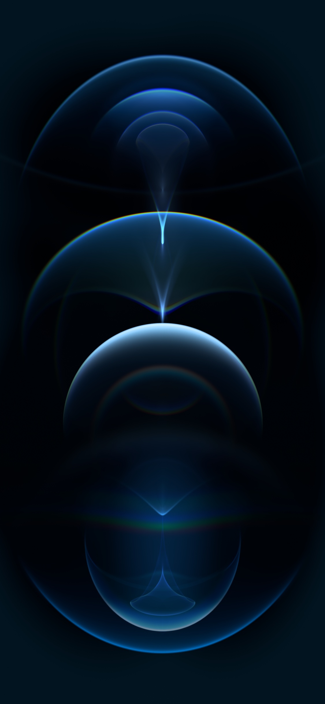 IPhone 12 Pro, IPhone, Apple, IOS, Bleu Pacifique. Wallpaper in 1125x2436 Resolution
