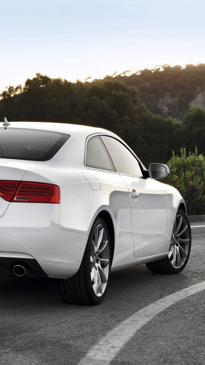 White Mercedes Benz Coupe on Road During Daytime. Wallpaper in 720x1280 Resolution
